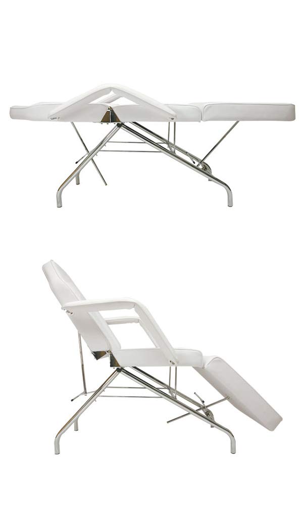 Amazon.co.jp: フェイシャルベッド (ロングワイド・有孔) ホワイト 長